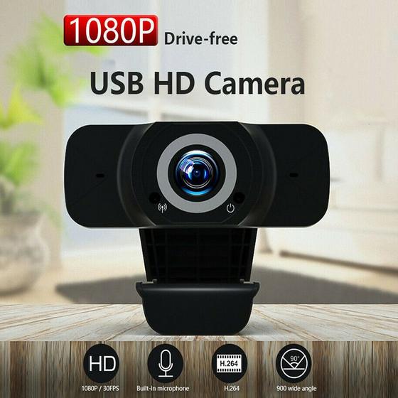 Imagem de Webcam HD 1080p com Microfone USB