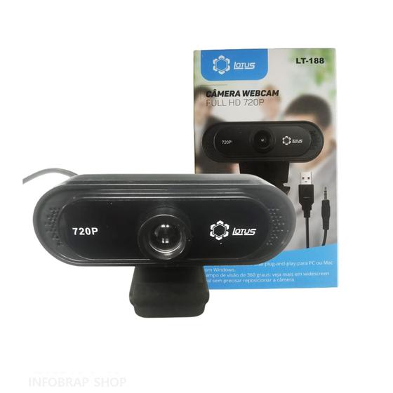 Imagem de Webcam HD 720P para Pc Computador ideal para uso em Reuniões, Aulas e Bate Papo online