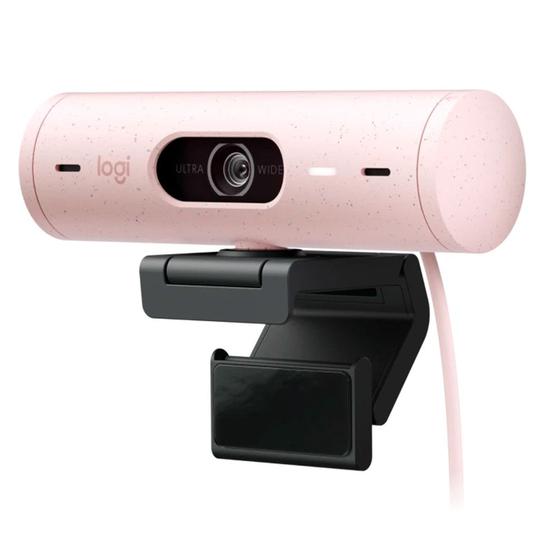 Imagem de Webcam Logitech Brio 500 Full HD Rosa - 960-001418