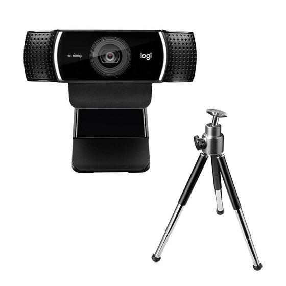 Imagem de Webcam Logitech C922 Pro Stream 1080p c/ Tripé, Microfone Embutido 960-001087