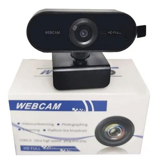 Imagem de Webcam Mini Câmera Full Hd 1080 Usb De Visão 360º Microfone