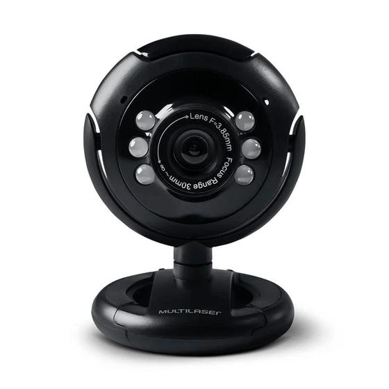 Imagem de Webcam Multilaser Plug&Play Preto - WC045