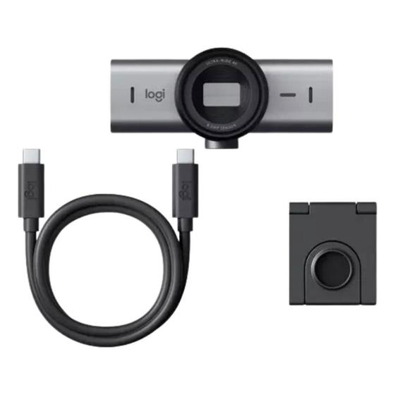 Logitech MX Brio 705 — design com proteção de privacidade física e clipe de instalação