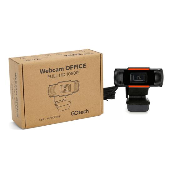 Webcam office full hd 1080p gotech usb microfone Menor preço em Webcam office full hd 1080p gotech usb microfone