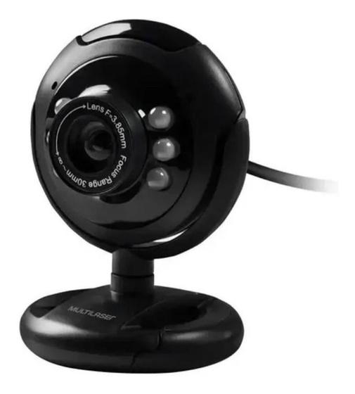 Imagem de Webcam P/ Play 16mp Nightvision Microf Usb Preto Multilaser