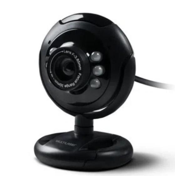 Imagem de Webcam Plugeplay 16mp Mic Usb Preto Multilaser