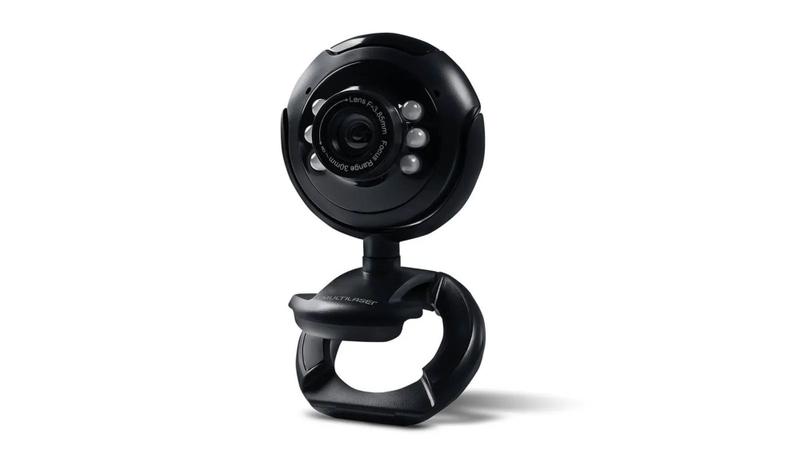 Imagem de Webcam Standard 480p 30Fps Led Noturno c/Botão Snapshot Microfone Conexão Usb Preto - WC045