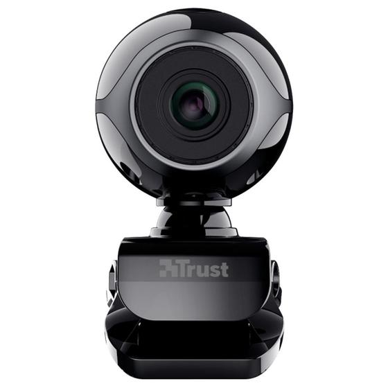 Imagem de Webcam Trust Exis, 640x480p, Microfone Embutido, Plug And Play, USB, Preto - 17003