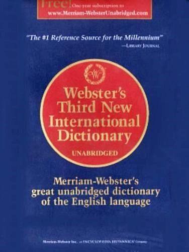 Imagem de Webster's Third New International Dictionary Unabridged - Merriam-Webster