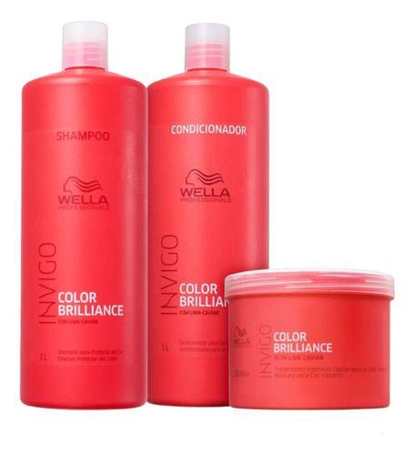 Imagem de Wella Brilliance Invigo Color  kit Proteção da cor dos cabelos tingidos e coloridos