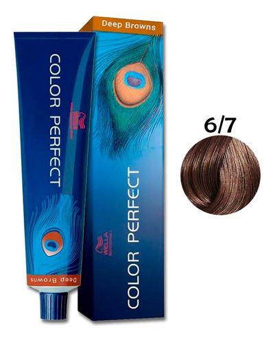 Imagem de Wella Color Perfect 6-7 Coloração Louro Escuro Marrom 60g