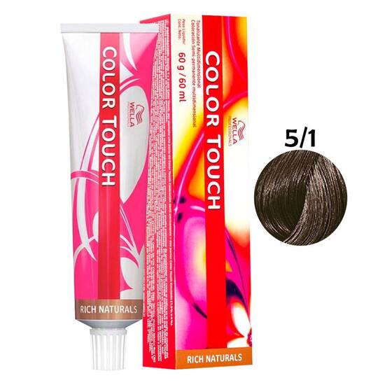 Wella color touch 51 castanho claro acinzentado 60g Tonalizante de Cabelo Magazine Luiza