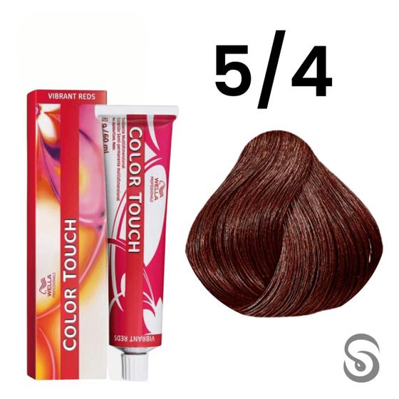 Imagem de Wella Color Touch Tonalizante 5/4 Castanho Claro Avermelhado Vibrant Reds 60ml