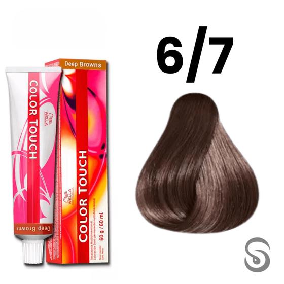 Imagem de Wella Color Touch Tonalizante 6/7 Louro Escuro Marrom Deep Browns 60ml