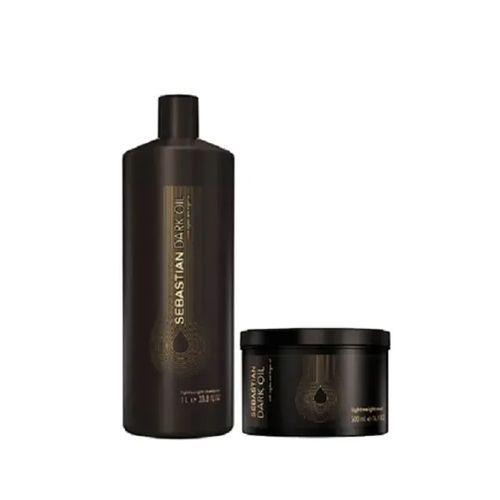 Imagem de Wella Dark Oil Shampoo 1 Litro e Máscara 500 ml