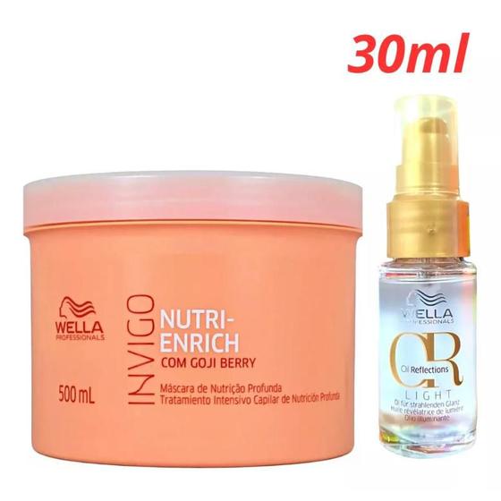 Imagem de Wella Enrich Máscara Nutrição Produnda Oil Light Luminosos