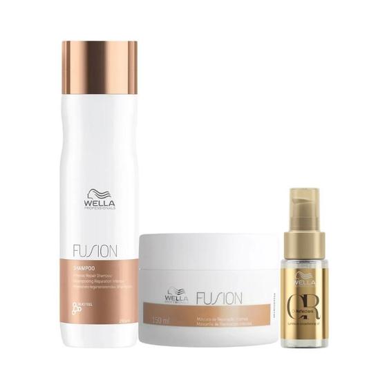 Imagem de Wella Fusion Sh 250ml + Masc 150ml + Oleo 30ml