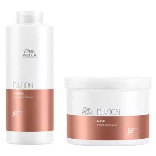 Imagem de Wella Fusion Shampoo 1000ml + Máscara 500ml