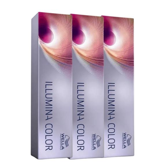 Imagem de Wella Illumina Color 3x 7/81 Louro Médio Perolado