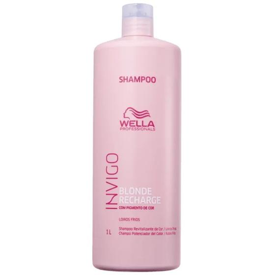 Imagem de Wella Invigo Blonde Recharge Shampoo Desamarelador 1000ml