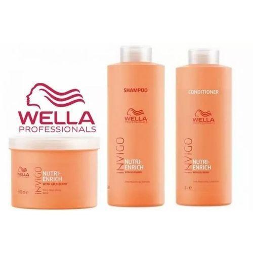 Imagem de Wella Invigo Nutri Enrich Shampoo + Cond 1000ml + Máscara 500g