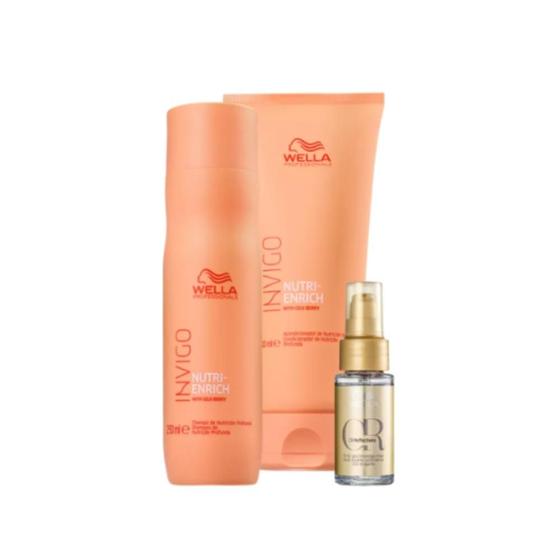 Imagem de Wella Kit Nutri Enrich Sh 250ml + Cond 200ml + Oil Reflections 30ml