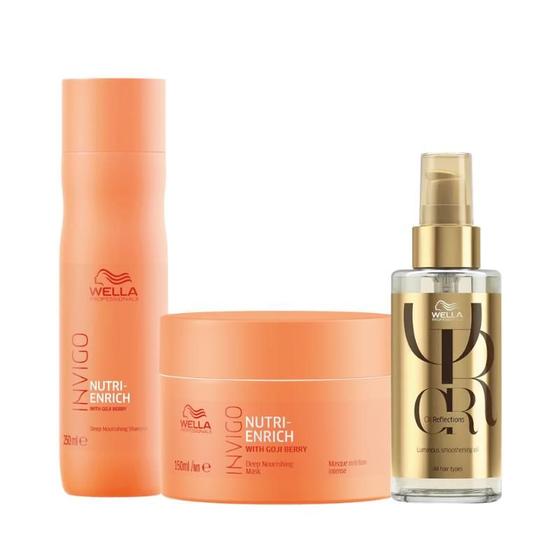 Imagem de Wella Nutri-Enrich Sh 250ml + Masc 150ml + Oleo 100ml
