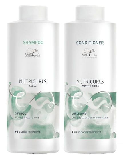 Imagem de Wella NutriCurls Shampoo 1000ml e Condicionador 1000ml