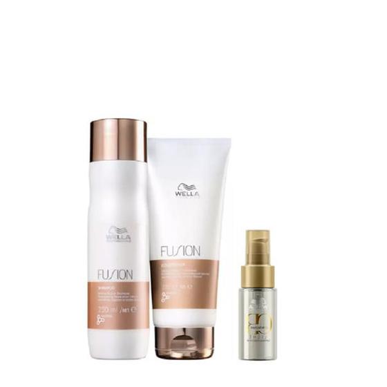 Imagem de Wella Professionals Fusion Shampoo 250ml+Cond 200ml+Oil Reflections Light 30ml