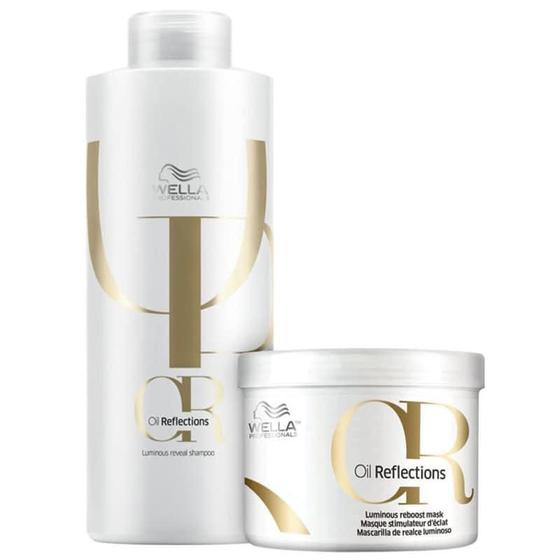 Imagem de Wella Professionals Oil Reflections - Shampoo 1000ml + Máscara 500ml