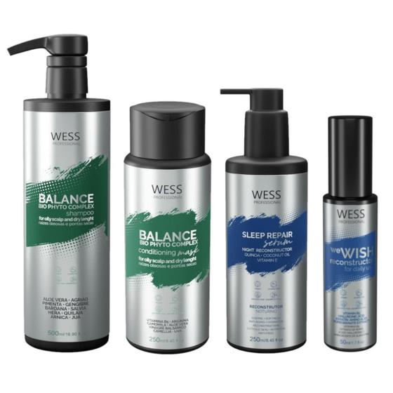 Imagem de Wess Balance Sh 500Ml+Cond 250Ml+Sleep 250Ml+Wewish 50Ml