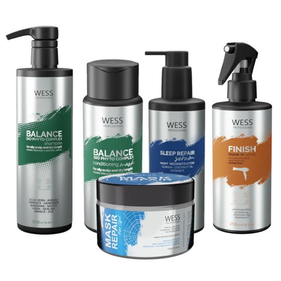 Imagem de Wess Balance Sh500ml+CD250ml+Mask180g+Sleep250ml+Finish250ml