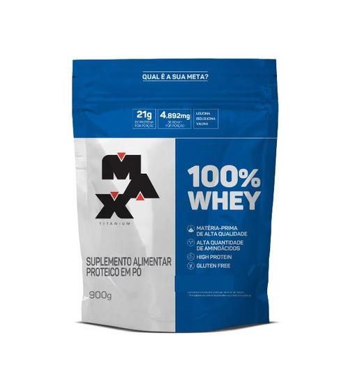 Imagem de Whey 100% Concentrado Cookies e Cream Refil 900g Max Titanium