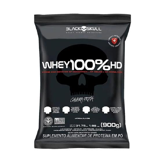 Imagem de Whey 100% HD 3W Refil 900g - Black Skull