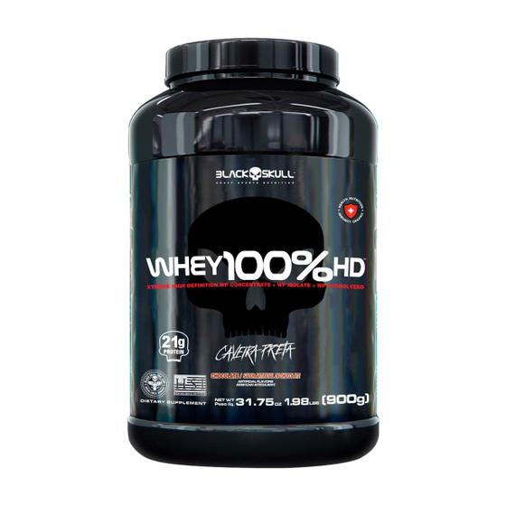 Imagem de Whey 100% Hd Black Skull Chocolate 900G