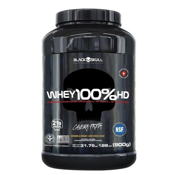 Imagem de Whey 100% HD Pote (900g) - Sabor: Cookies