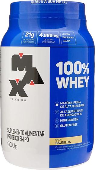 Imagem de whey 100% max titanium 900 g