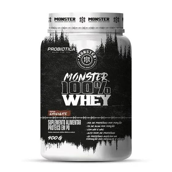 Whey 100 Monster 900g Probiótica Whey Protein Magazine Luiza