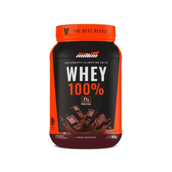 Imagem de Whey 100% Morango Pote 900G