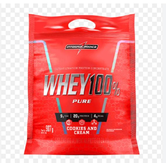 Imagem de Whey 100% Pure 900g Integralmedica - Cookies and Cream