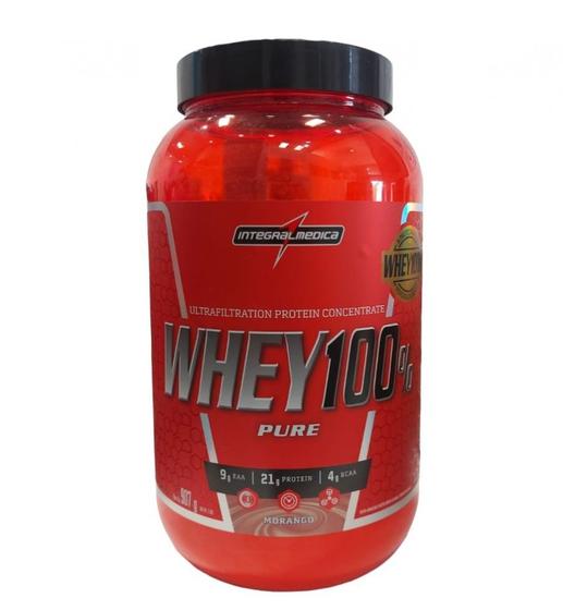 Imagem de Whey 100% Pure Pote (907g) - Sabor: Morango