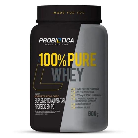 Imagem de Whey 100% Pure Probiótica Iogurte Com Coco 900g