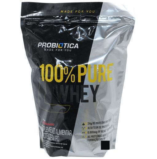 Imagem de Whey 100% Pure Suplemento Proteina Morango Probiotica 1,8Kg