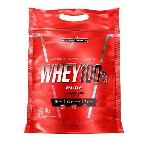 Whey 100% Pure - Whey Protein Cookies and Cream 900G (Refil) - Integral Médica Menor preço em Whey 100% Pure - Whey Protein Cookies and Cream 900G (Refil) - Integral Médica