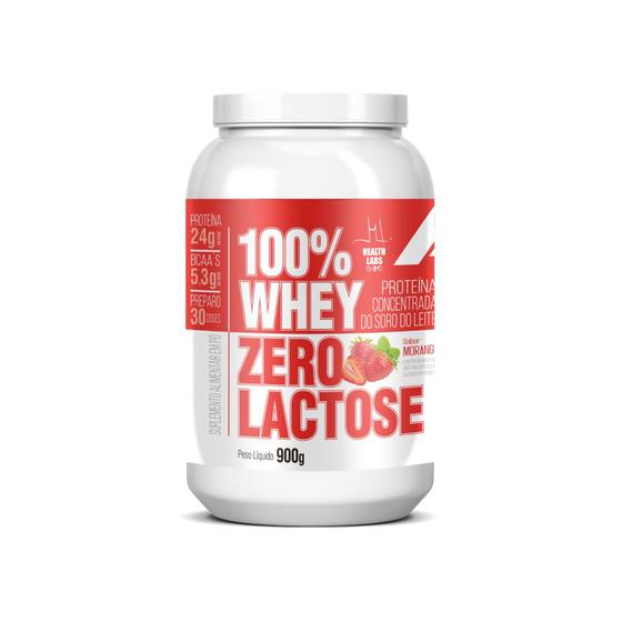 Imagem de Whey 100% zero lactose health labs 900g morango