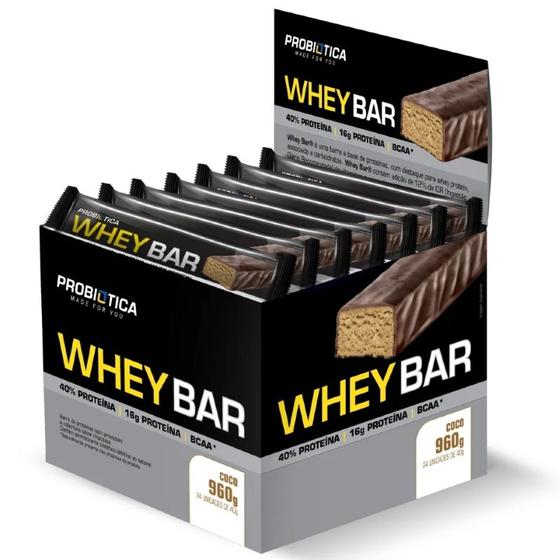 Imagem de Whey Bar (Caixa c/ 24un de 40g ) Probiótica