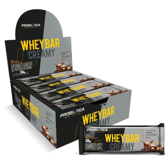 Imagem de Whey bar creamy probiotica - caixa com 12 unidades