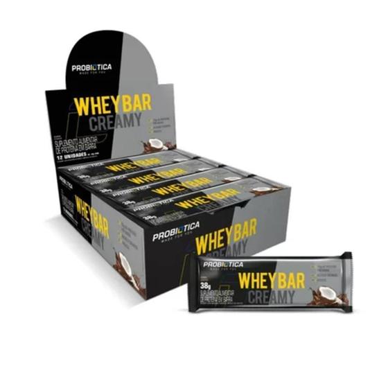 Imagem de Whey Bar Creamy Sabor Coco Display 12un - Probiótica