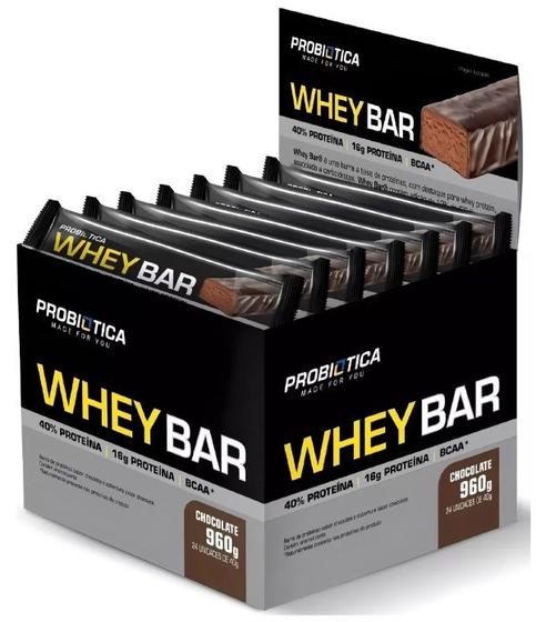 Imagem de Whey bar sabor chocolate 24 un probiotica