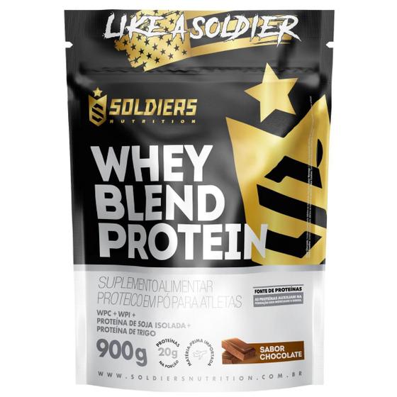 Imagem de Whey Blend Protein Concentrado e Isolado (Chocolate) - 900g - Soldiers Nutrition